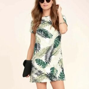 Lulu's palm print dress XL